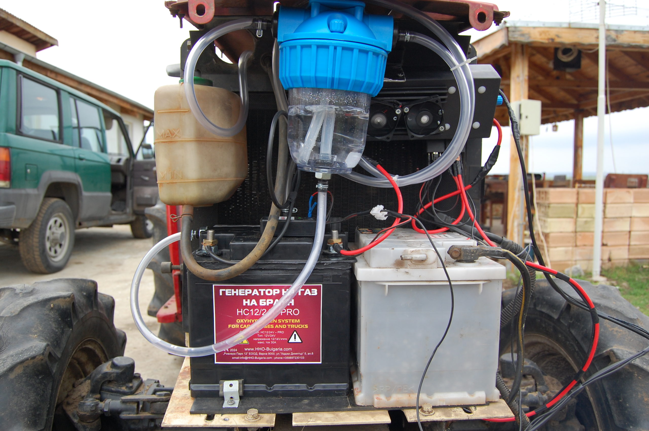 HHO генератор монтирана на трактор